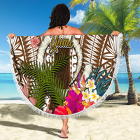 Vanuatu Selebretem 44th Indipendens Dei Beach Blanket Yumi Pig Tusk and Namele Fern LT03 - Polynesian Pride