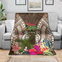Vanuatu Selebretem 44th Indipendens Dei Blanket Yumi Pig Tusk and Namele Fern LT03 - Polynesian Pride