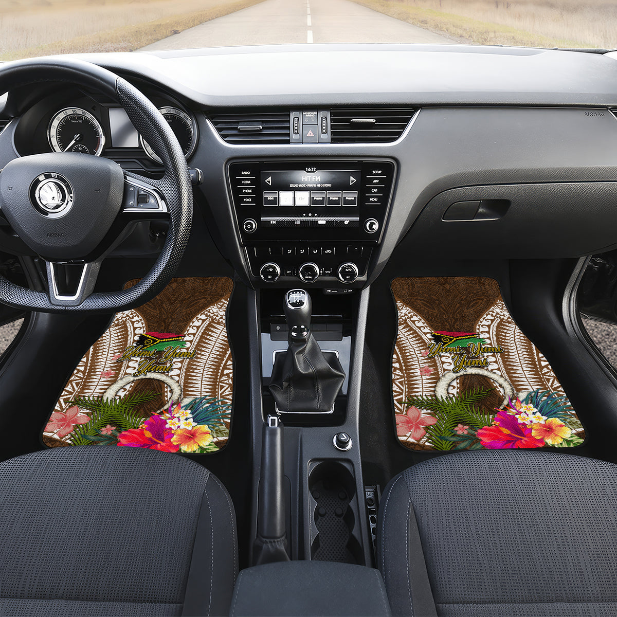Vanuatu Selebretem 44th Indipendens Dei Car Mats Yumi Pig Tusk and Namele Fern