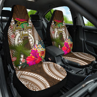 Vanuatu Selebretem 44th Indipendens Dei Car Seat Cover Yumi Pig Tusk and Namele Fern