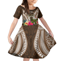 Vanuatu Selebretem 44th Indipendens Dei Family Matching Tank Maxi Dress and Hawaiian Shirt Yumi Pig Tusk and Namele Fern
