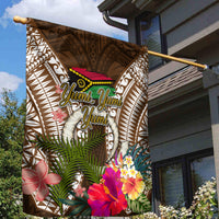 Vanuatu Selebretem 44th Indipendens Dei Garden Flag Yumi Pig Tusk and Namele Fern LT03 - Polynesian Pride