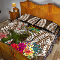 Vanuatu Selebretem 44th Indipendens Dei Quilt Bed Set Yumi Pig Tusk and Namele Fern LT03 - Polynesian Pride