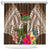 Vanuatu Selebretem 44th Indipendens Dei Shower Curtain Yumi Pig Tusk and Namele Fern