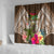 Vanuatu Selebretem 44th Indipendens Dei Shower Curtain Yumi Pig Tusk and Namele Fern