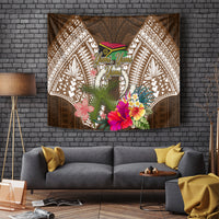 Vanuatu Selebretem 44th Indipendens Dei Tapestry Yumi Pig Tusk and Namele Fern LT03 - Polynesian Pride