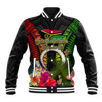 Vanuatu Independence Day Baseball Jacket Tugeta Yumi Selebretem Indipendens Dei LT03 Unisex Black - Polynesian Pride