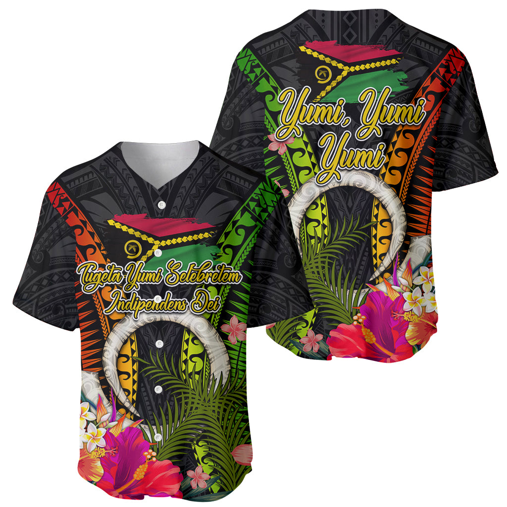 Vanuatu Independence Day Baseball Jersey Tugeta Yumi Selebretem Indipendens Dei