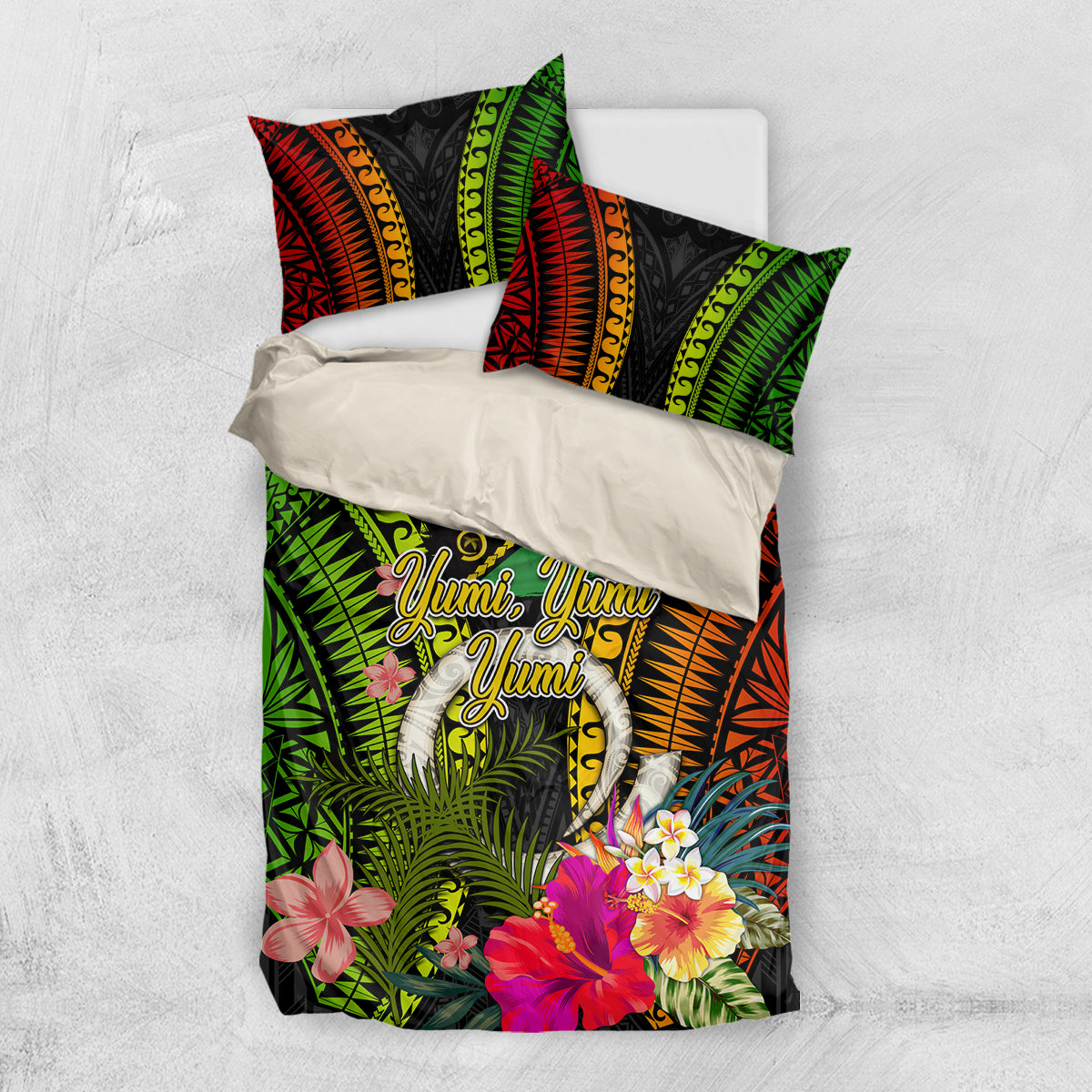 Vanuatu Independence Day Bedding Set Tugeta Yumi Selebretem Indipendens Dei