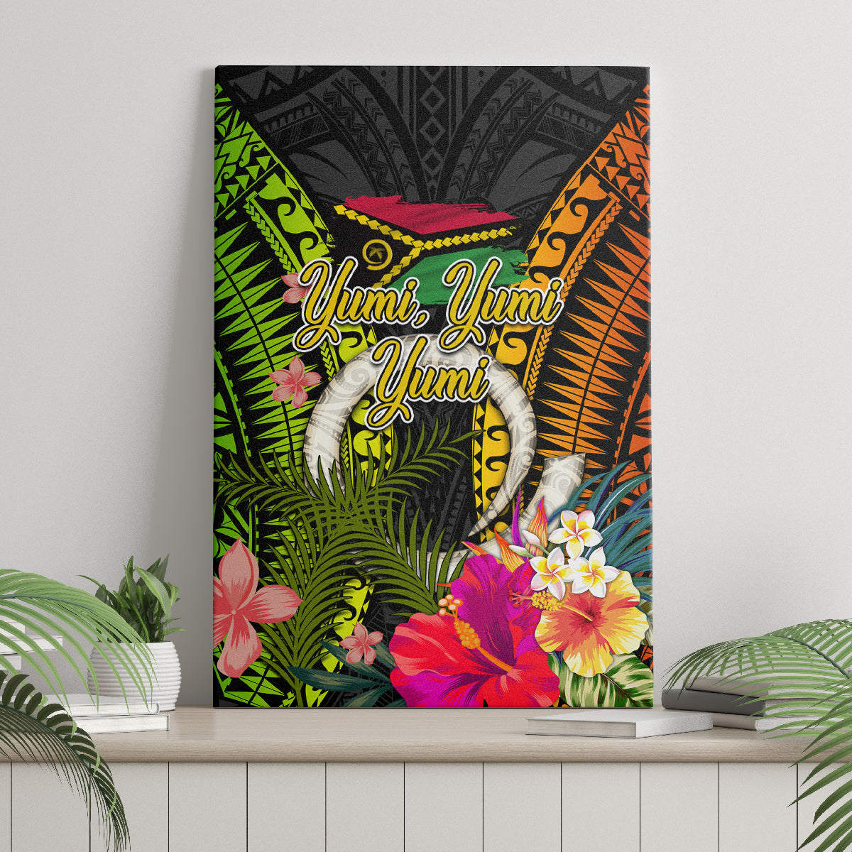 Vanuatu Independence Day Canvas Wall Art Tugeta Yumi Selebretem Indipendens Dei LT03 - Polynesian Pride