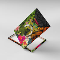 Vanuatu Independence Day Canvas Wall Art Tugeta Yumi Selebretem Indipendens Dei LT03 With Frame Black - Polynesian Pride