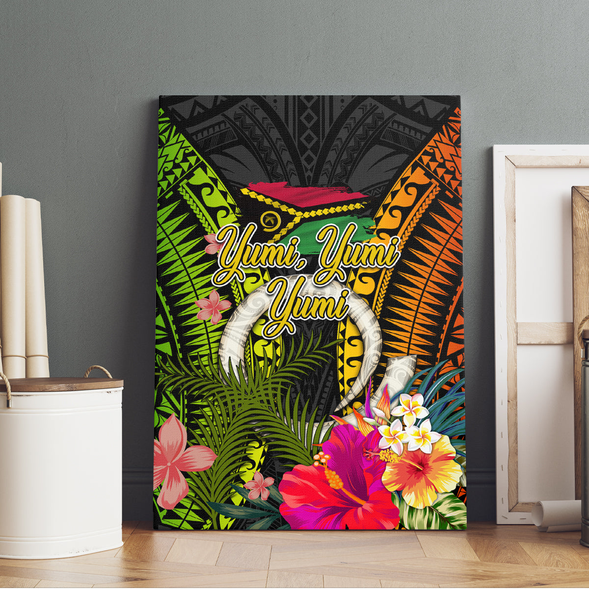 Vanuatu Independence Day Canvas Wall Art Tugeta Yumi Selebretem Indipendens Dei LT03 - Polynesian Pride
