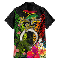 Vanuatu Independence Day Family Matching Off The Shoulder Long Sleeve Dress and Hawaiian Shirt Tugeta Yumi Selebretem Indipendens Dei