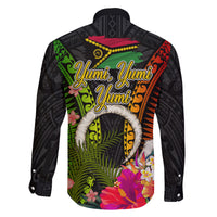 Vanuatu Independence Day Family Matching Off The Shoulder Long Sleeve Dress and Hawaiian Shirt Tugeta Yumi Selebretem Indipendens Dei