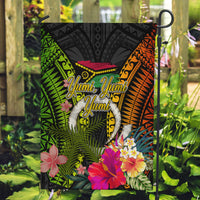 Vanuatu Independence Day Garden Flag Tugeta Yumi Selebretem Indipendens Dei LT03 Garden Flag Black - Polynesian Pride