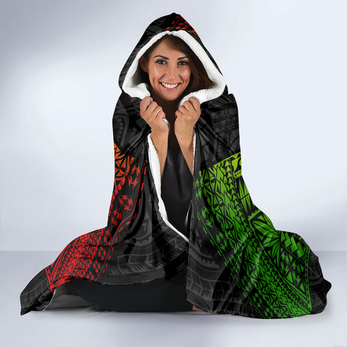 Vanuatu Independence Day Hooded Blanket Tugeta Yumi Selebretem Indipendens Dei LT03 - Polynesian Pride