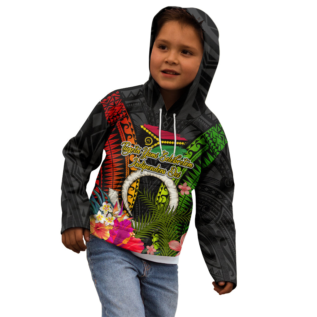 Vanuatu Independence Day Kid Hoodie Tugeta Yumi Selebretem Indipendens Dei