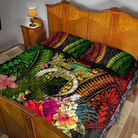 Vanuatu Independence Day Quilt Bed Set Tugeta Yumi Selebretem Indipendens Dei LT03 - Polynesian Pride