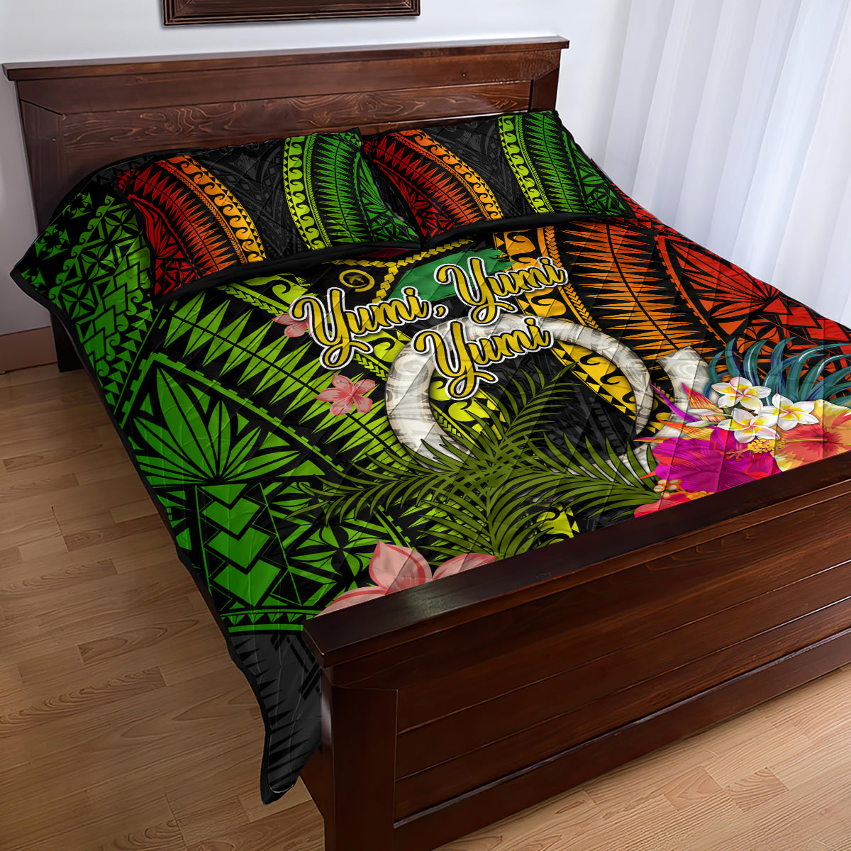 Vanuatu Independence Day Quilt Bed Set Tugeta Yumi Selebretem Indipendens Dei LT03 - Polynesian Pride