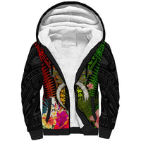 Vanuatu Independence Day Sherpa Hoodie Tugeta Yumi Selebretem Indipendens Dei LT03 Unisex Black - Polynesian Pride