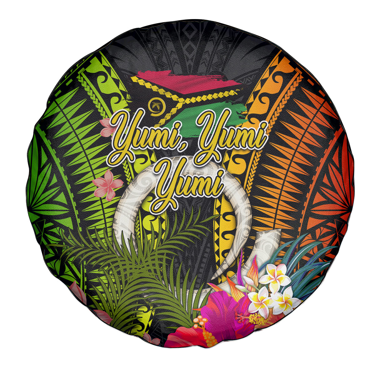 Vanuatu Independence Day Spare Tire Cover Tugeta Yumi Selebretem Indipendens Dei LT03 - Polynesian Pride