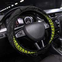 Vanuatu Independence Day Steering Wheel Cover Tugeta Yumi Selebretem Indipendens Dei LT03 Universal Fit Black - Polynesian Pride