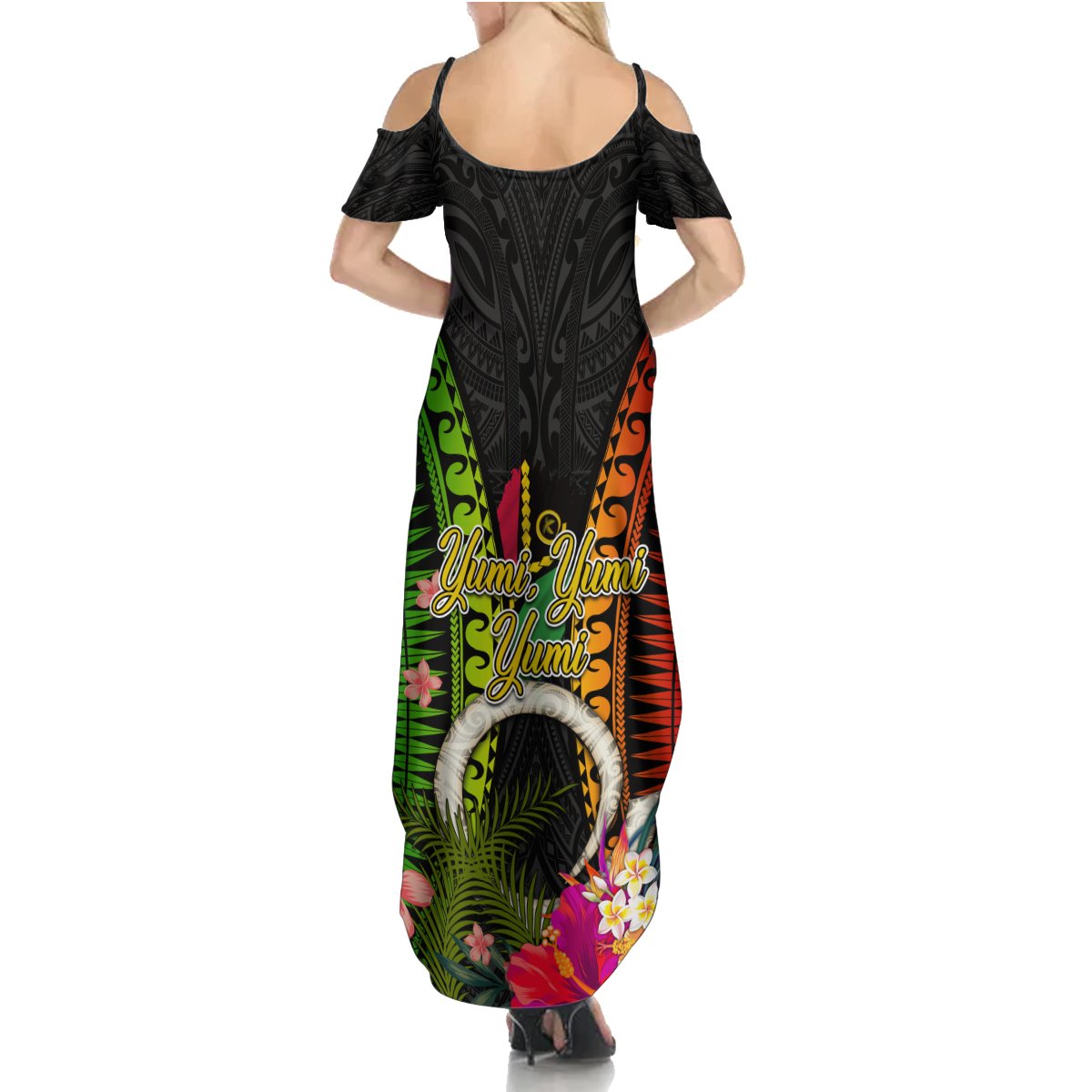 Vanuatu Independence Day Summer Maxi Dress Tugeta Yumi Selebretem Indipendens Dei LT03 - Polynesian Pride