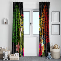 Vanuatu Independence Day Window Curtain Tugeta Yumi Selebretem Indipendens Dei LT03 - Polynesian Pride