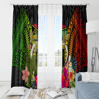 Vanuatu Independence Day Window Curtain Tugeta Yumi Selebretem Indipendens Dei LT03 - Polynesian Pride