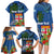 Fiji Independence Day Family Matching Long Sleeve Bodycon Dress and Hawaiian Shirt Fijian Coat of Arms Palm and Hibiscus Tapa Pattern