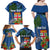 Fiji Independence Day Family Matching Off Shoulder Maxi Dress and Hawaiian Shirt Fijian Coat of Arms Palm and Hibiscus Tapa Pattern