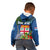 Fiji Independence Day Kid Hoodie Fijian Coat of Arms Palm and Hibiscus Tapa Pattern