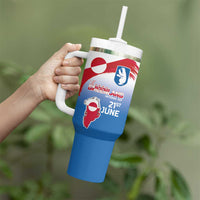 Greenland National Day Tumbler With Handle National Country Flag and Emblem with The Map