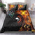 New Zealand and Australia Together Bedding Set Maori Tattoo Paua Shell mix Aboriginal Pattern