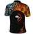 New Zealand and Australia Together Polo Shirt Maori Tattoo Paua Shell mix Aboriginal Pattern