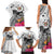 Fiji Iguana Family Matching Tank Maxi Dress and Hawaiian Shirt Tapa Tribal Tattoo and Hibiscus