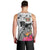 Fiji Iguana Men Tank Top Tapa Tribal Tattoo and Hibiscus