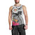 Fiji Iguana Men Tank Top Tapa Tribal Tattoo and Hibiscus