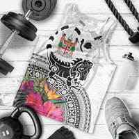 Fiji Iguana Men Tank Top Tapa Tribal Tattoo and Hibiscus LT03 - Polynesian Pride