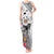 Fiji Iguana Tank Maxi Dress Tapa Tribal Tattoo and Hibiscus