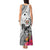 Fiji Iguana Tank Maxi Dress Tapa Tribal Tattoo and Hibiscus