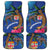 Fiji and Australia Together Car Mats Aboriginal Kangaroo and Tapa Tribal Hibiscus