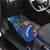 Fiji and Australia Together Car Mats Aboriginal Kangaroo and Tapa Tribal Hibiscus