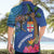 Fiji and Australia Together Hawaiian Shirt Aboriginal Kangaroo and Tapa Tribal Hibiscus