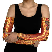 Samoan Pacific Tribal Flower Geometric Art Tattoos Arm Sleeves Siapo Pattern Flame Sunset LT03 - Polynesian Pride