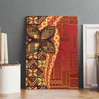 Samoan Pacific Tribal Flower Geometric Art Tattoos Canvas Wall Art Siapo Pattern Flame Sunset LT03 - Polynesian Pride