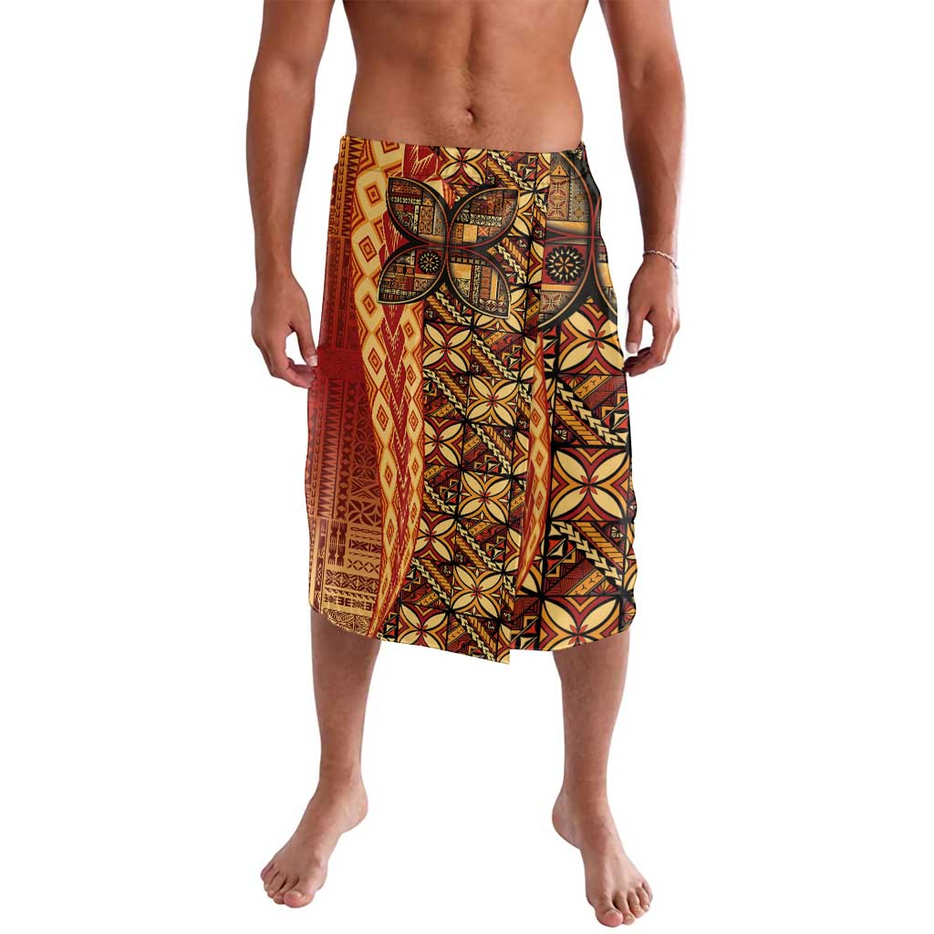 Samoan Pacific Tribal Flower Geometric Art Tattoos Lavalava Siapo Pattern Flame Sunset - Polynesian Pride