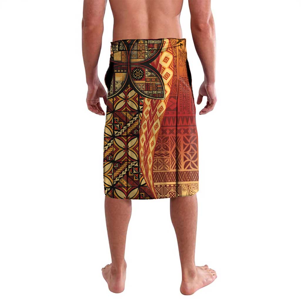 Samoan Pacific Tribal Flower Geometric Art Tattoos Lavalava Siapo Pattern Flame Sunset - Polynesian Pride