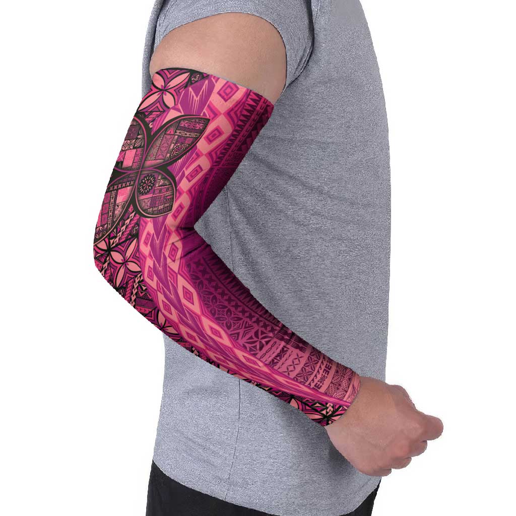 Samoan Pacific Tribal Flower Geometric Art Tattoos Arm Sleeves Siapo Pattern Romantic Rose LT03 - Polynesian Pride