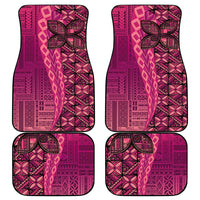 Samoan Pacific Tribal Flower Geometric Art Tattoos Car Mats Siapo Pattern Romantic Rose LT03 - Polynesian Pride